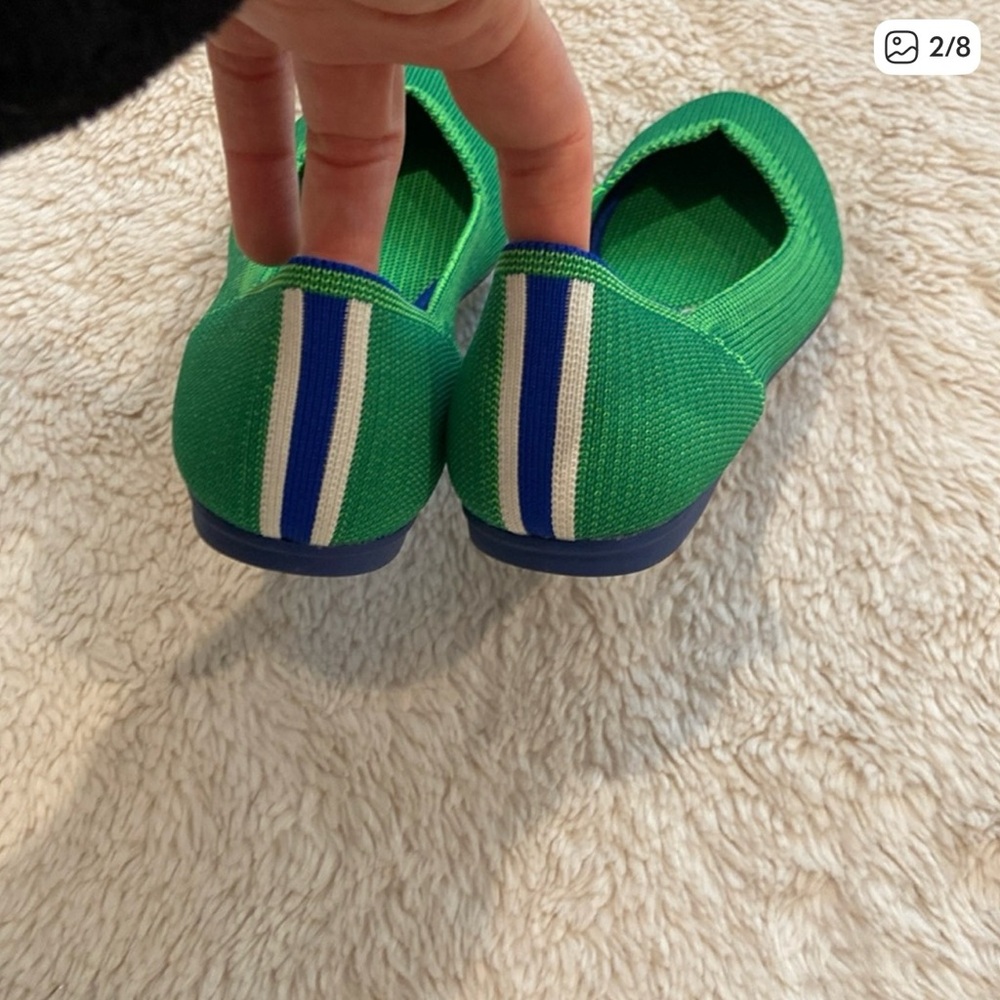 Rothy's Jellybean Kelly Green Flat - size 7 - Picture 2 of 6
